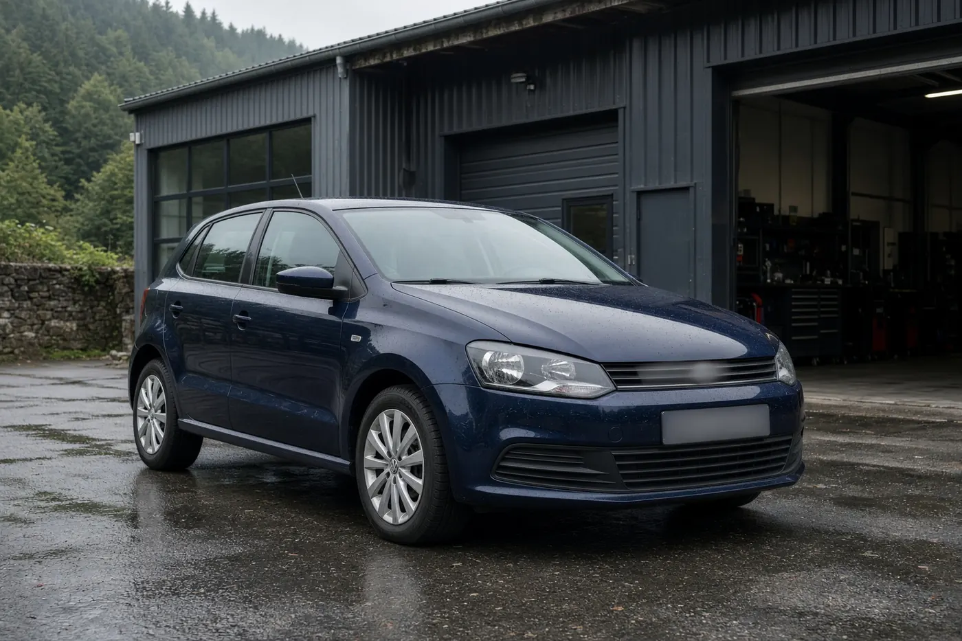 Volkswagen Polo Connect 1.0 bleue, proposée par HS Auto à Bercheux