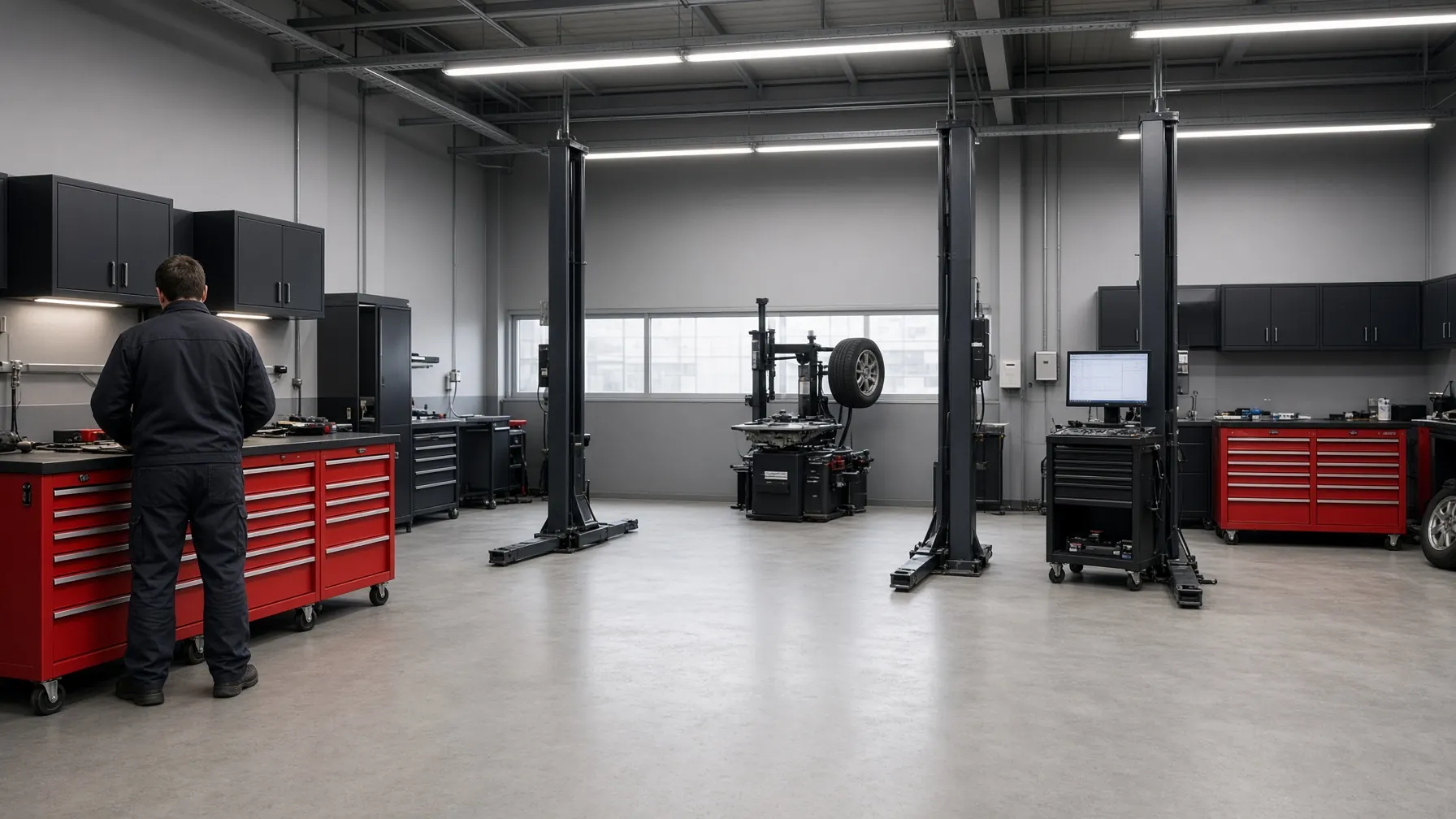 Atelier HS Auto à Bercheux — baies de service et équipement professionnel